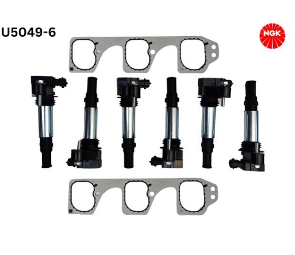 NGK Ignition Coil Set (6 Pack) - U5049-6 [Suit Holden Commodore VZ V6]