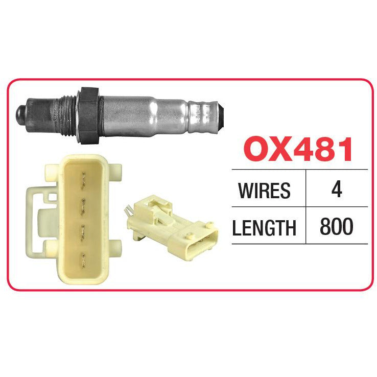 Goss Oxygen Sensor - 4 Wire - Citroen, Ford, Peugeot, Porsche, Renault, Saab, Volvo - OX481