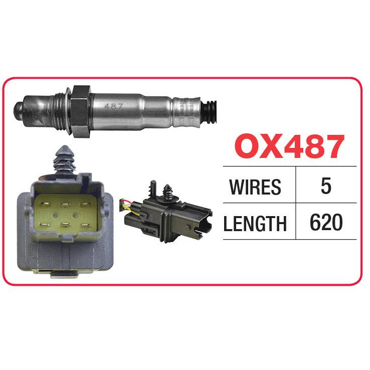 Goss Oxygen Sensor - 5 Wire - Alfa Romeo, Ferrari, Ford, Nissan, Volvo - OX487