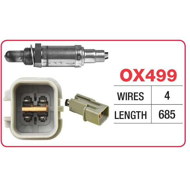 Goss Oxygen Sensor - 4 Wire - Hyundai, Kia - OX499