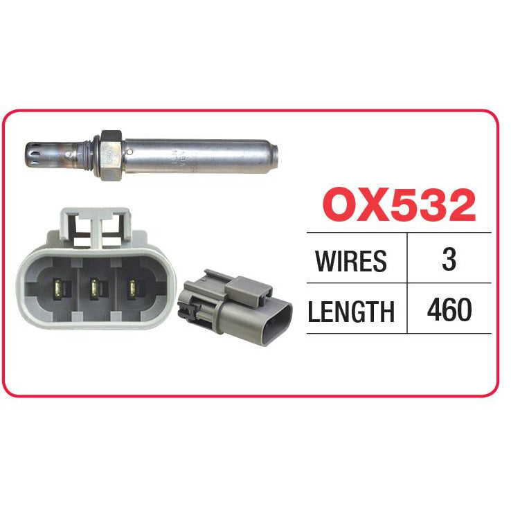 Goss Oxygen Sensor - 3 Wire - Nissan - OX532